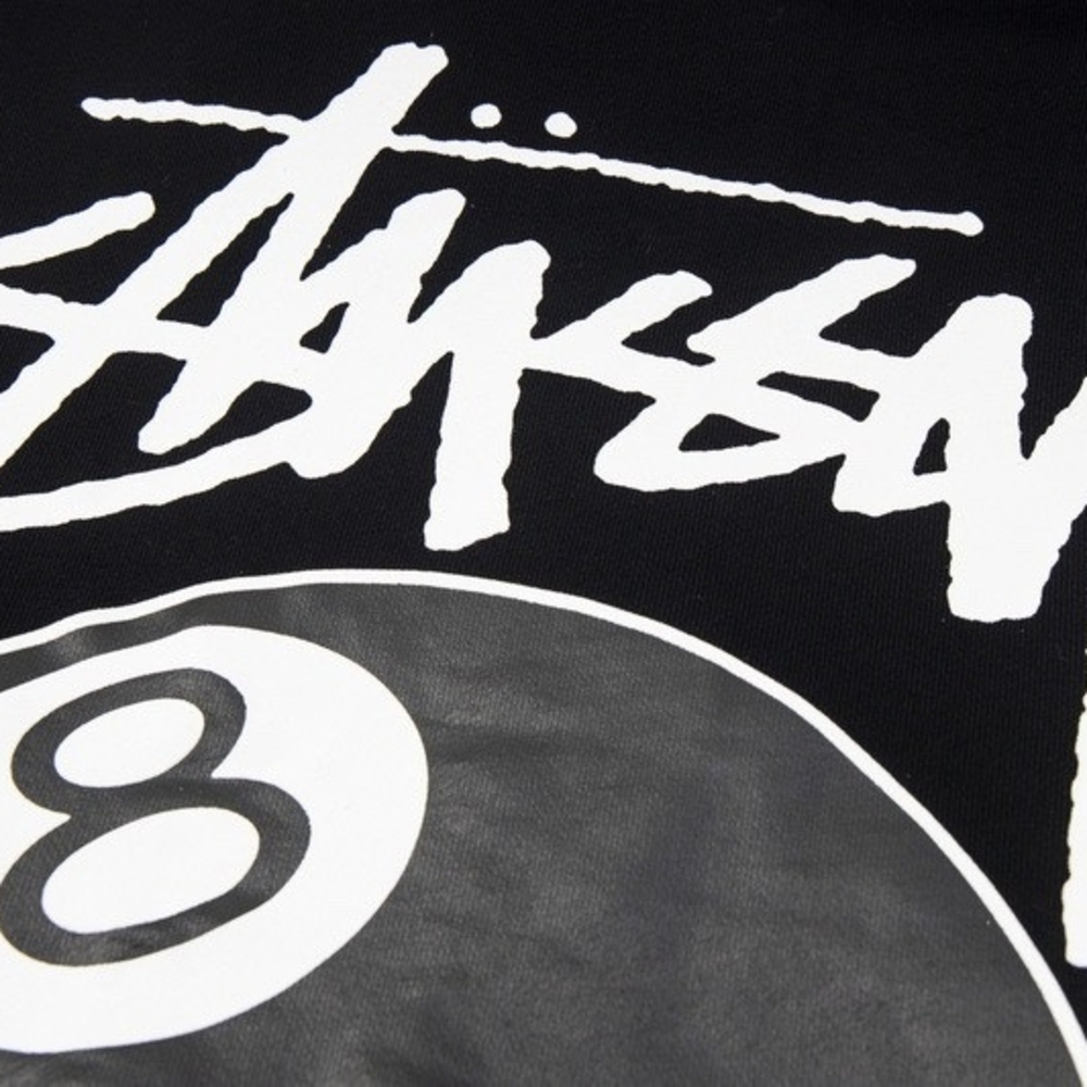 Stussy Black Hoodie with White Logo - Picture 6 of 14